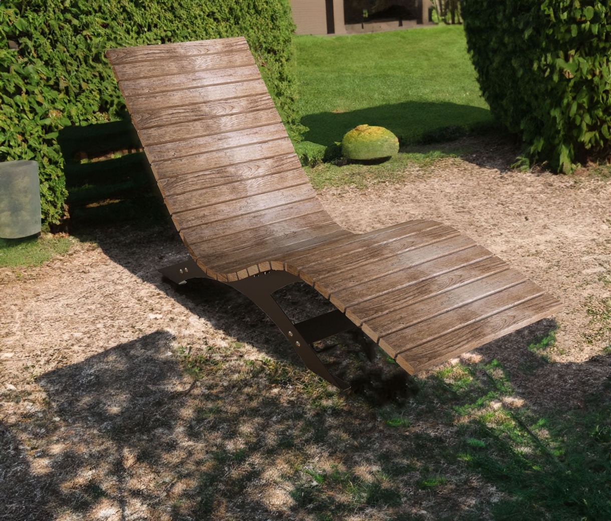 Sun Lounger V3. DXF files for laser, plasma cutting. Home Backyard Decoration. Фото 2