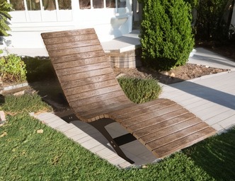 Sun Lounger V3. DXF files for laser, plasma cutting. Home Backyard Decoration