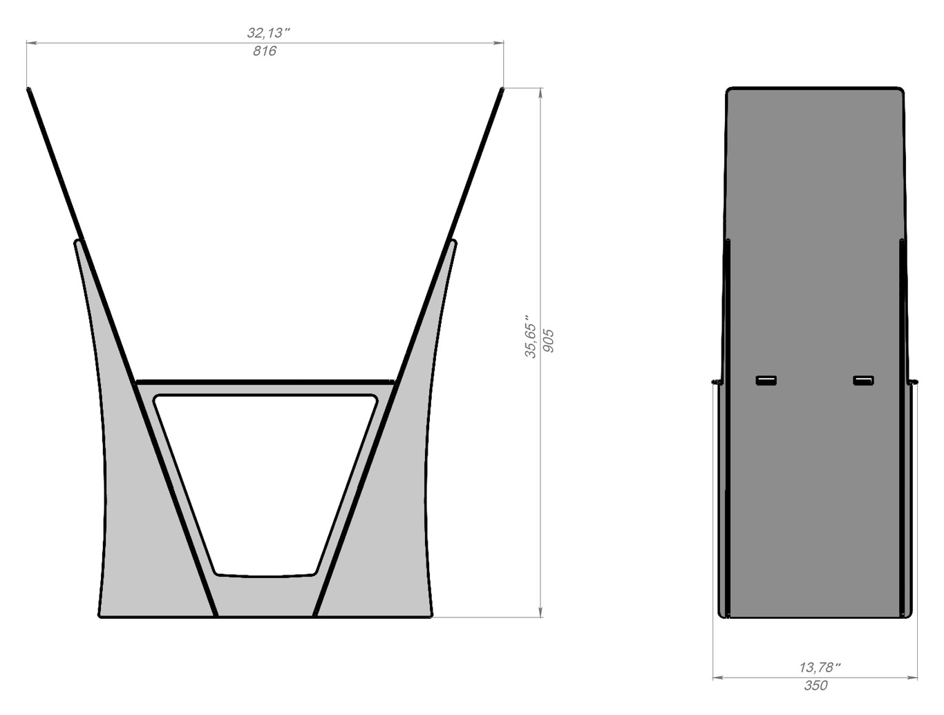 Classic Firewood Rack. DXF files for laser, plasma cutting. Фото 11