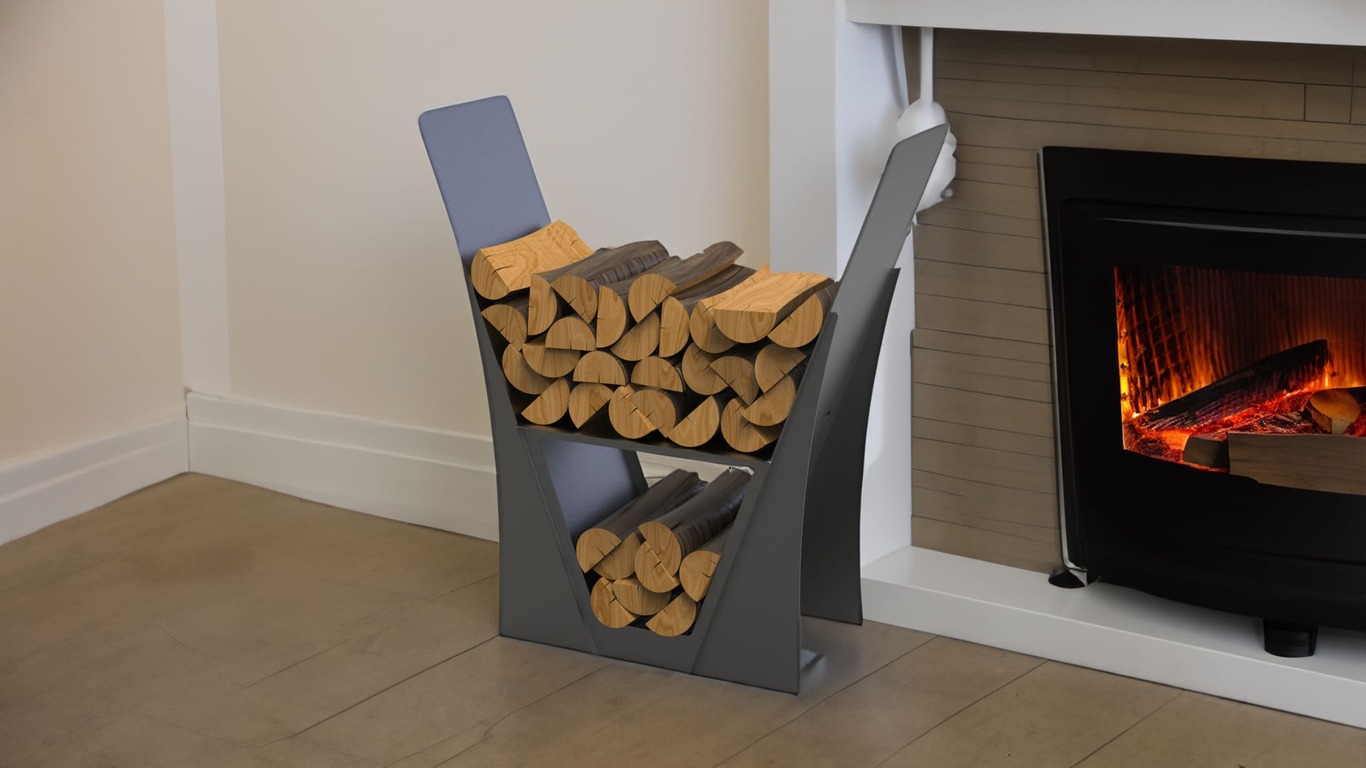 Classic Firewood Rack. DXF files for laser, plasma cutting. Фото 2
