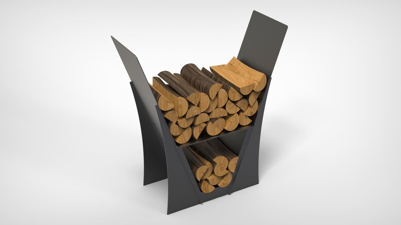 Classic Firewood Rack. DXF files for laser, plasma cutting. Фото 5