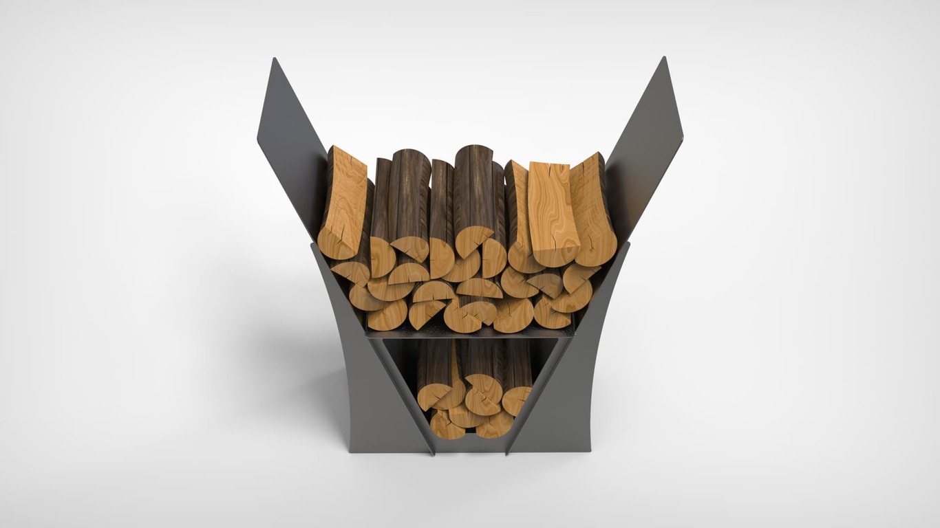 Classic Firewood Rack. DXF files for laser, plasma cutting. Фото 8