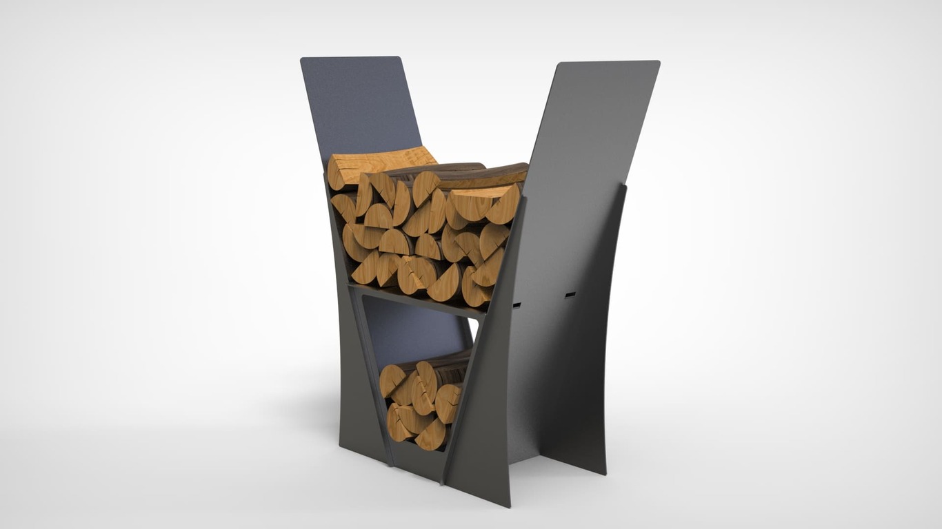 Classic Firewood Rack. DXF files for laser, plasma cutting. Фото 7