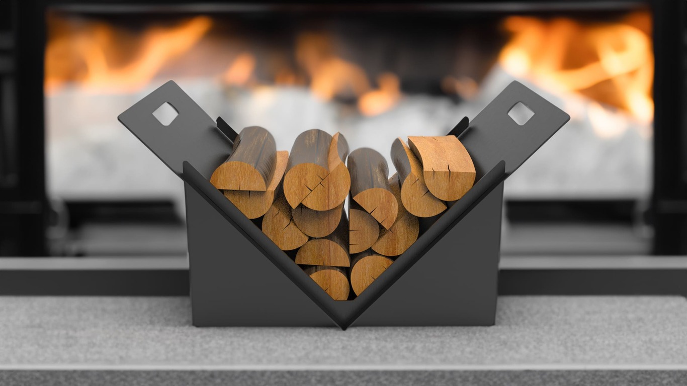 Square Firewood Rack. DXF files for laser, plasma cutting. Фото 2