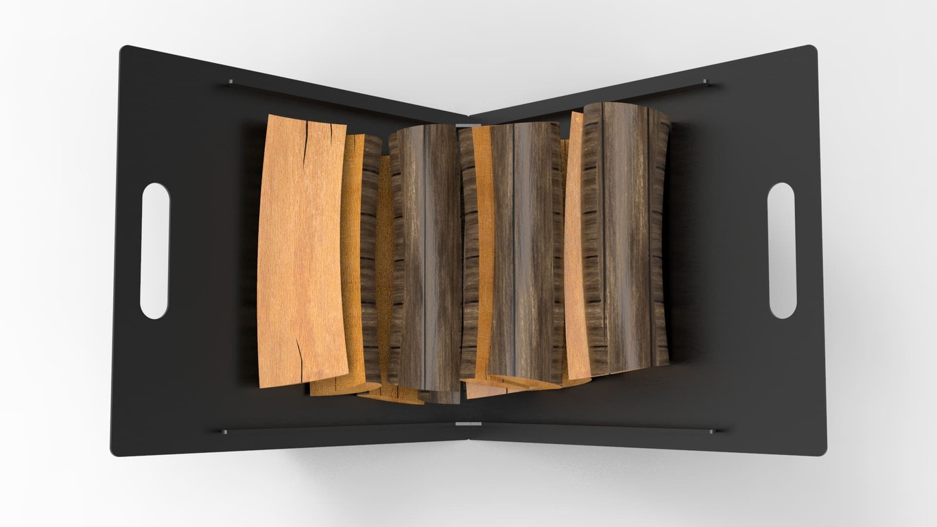Square Firewood Rack. DXF files for laser, plasma cutting. Фото 6
