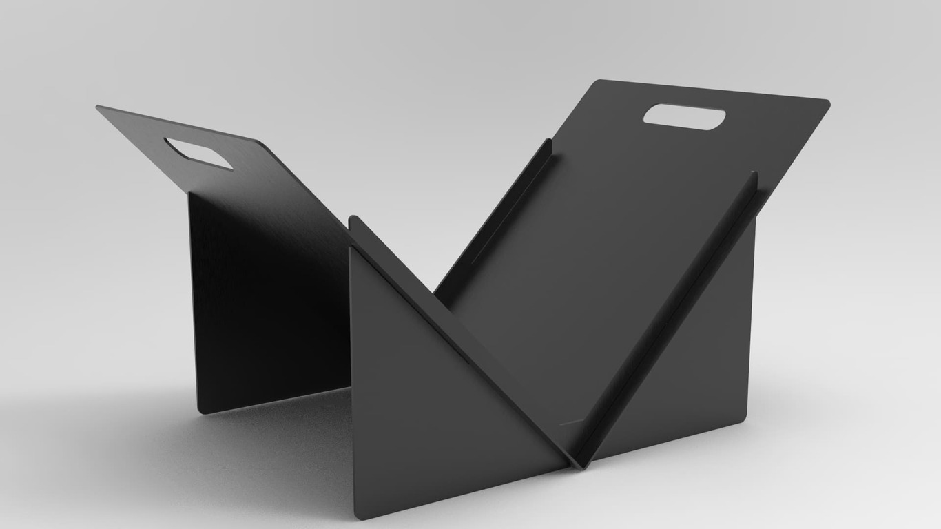Square Firewood Rack. DXF files for laser, plasma cutting. Фото 9