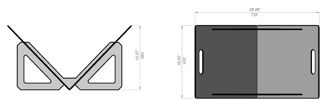 Light Firewood Rack. DXF files for laser, plasma cutting. Фото 9