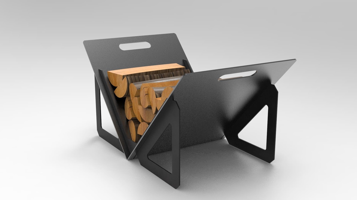 Light Firewood Rack. DXF files for laser, plasma cutting. Фото 5
