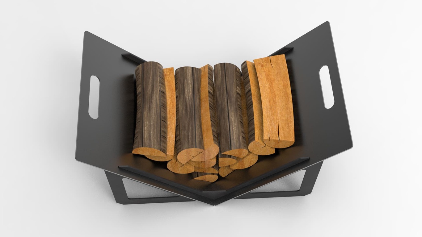 Light Firewood Rack. DXF files for laser, plasma cutting. Фото 3