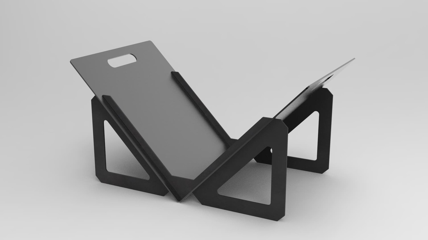 Light Firewood Rack. DXF files for laser, plasma cutting. Фото 6