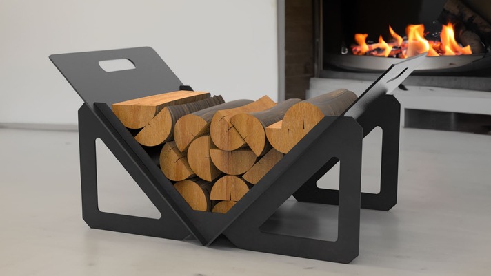 Light Firewood Rack. DXF files for laser, plasma cutting