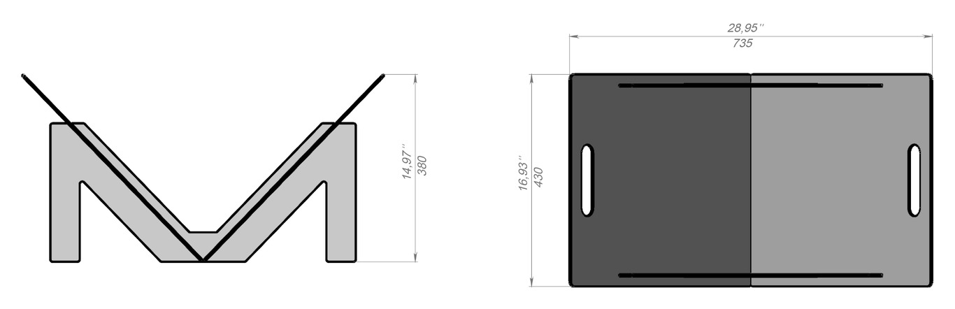 M Firewood Rack. DXF files for laser, plasma cutting. Фото 9