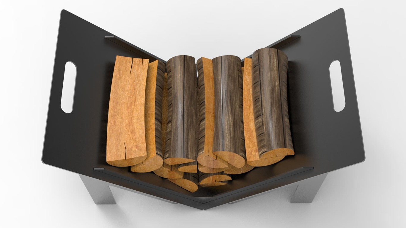 M Firewood Rack. DXF files for laser, plasma cutting. Фото 3