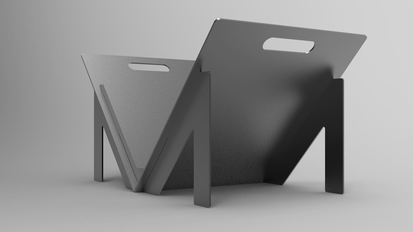 M Firewood Rack. DXF files for laser, plasma cutting. Фото 8