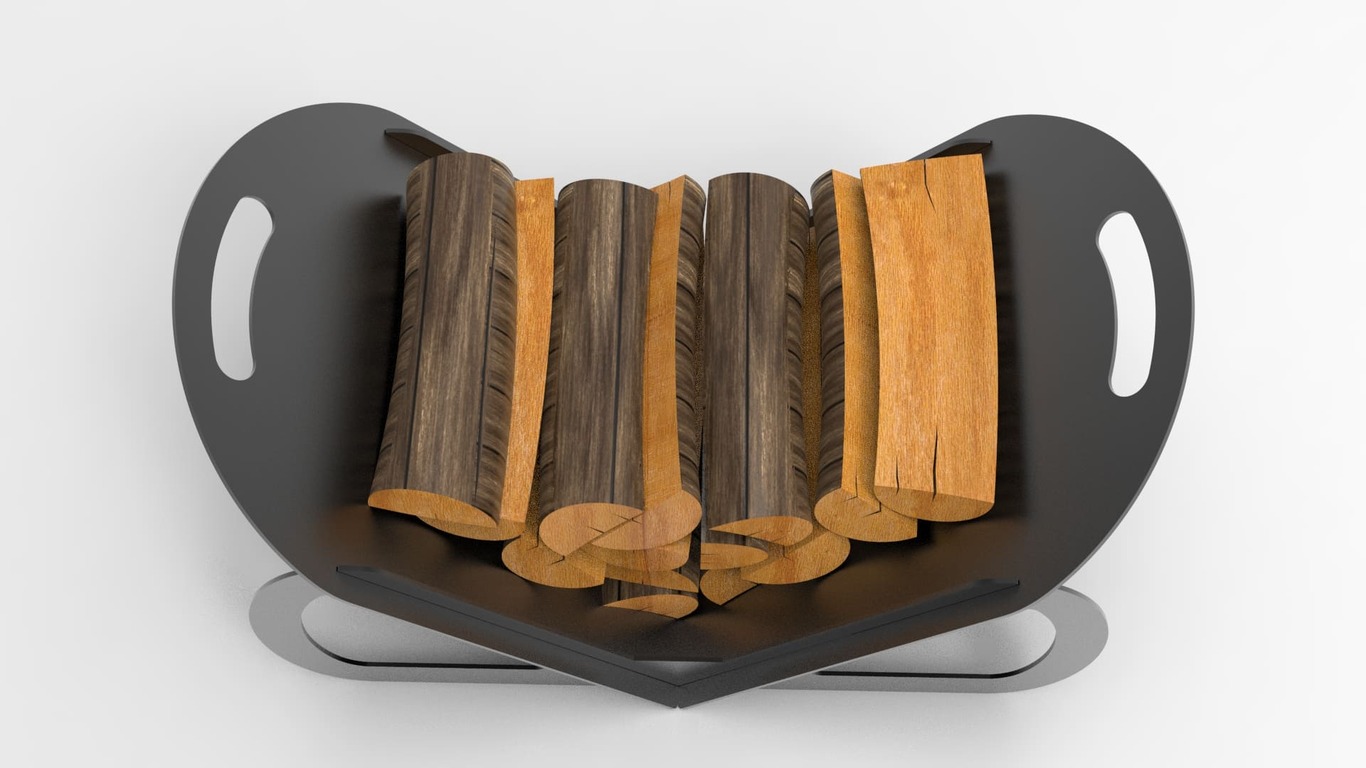 Rounded Firewood Rack. DXF files for laser, plasma cutting. Фото 5