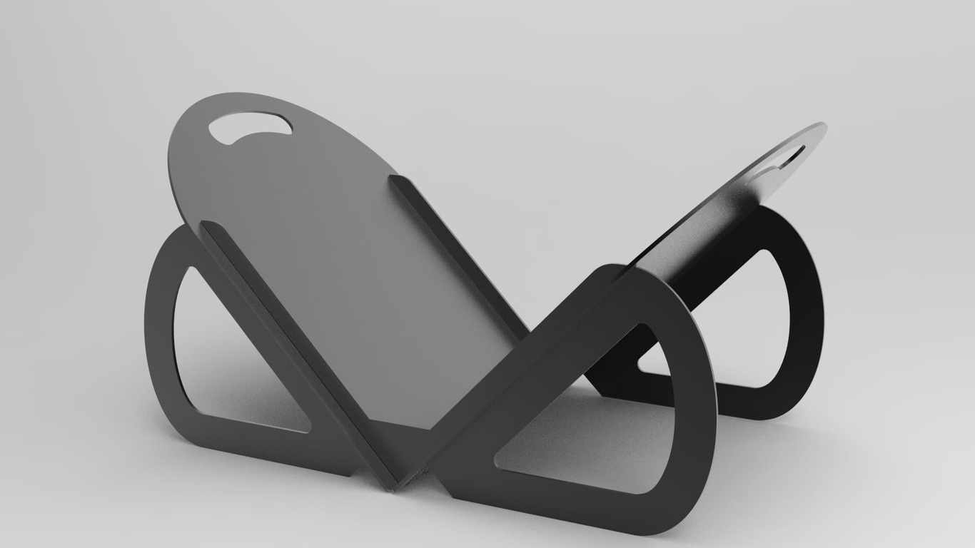 Rounded Firewood Rack. DXF files for laser, plasma cutting. Фото 8