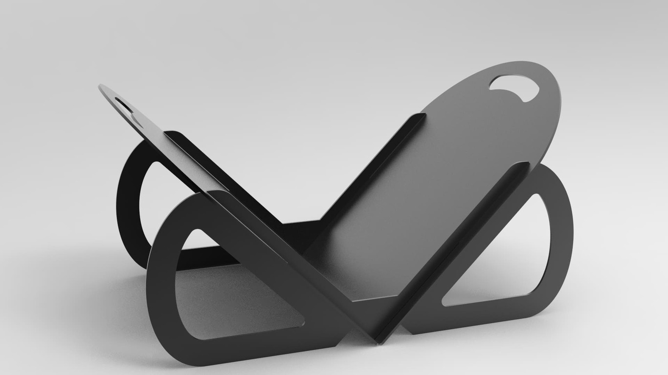 Rounded Firewood Rack. DXF files for laser, plasma cutting. Фото 7