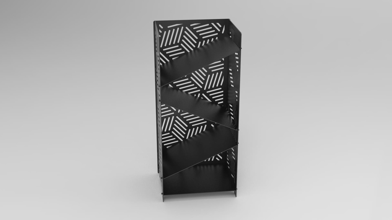 Stylish Firewood Rack. DXF files for laser, plasma cutting. Фото 8