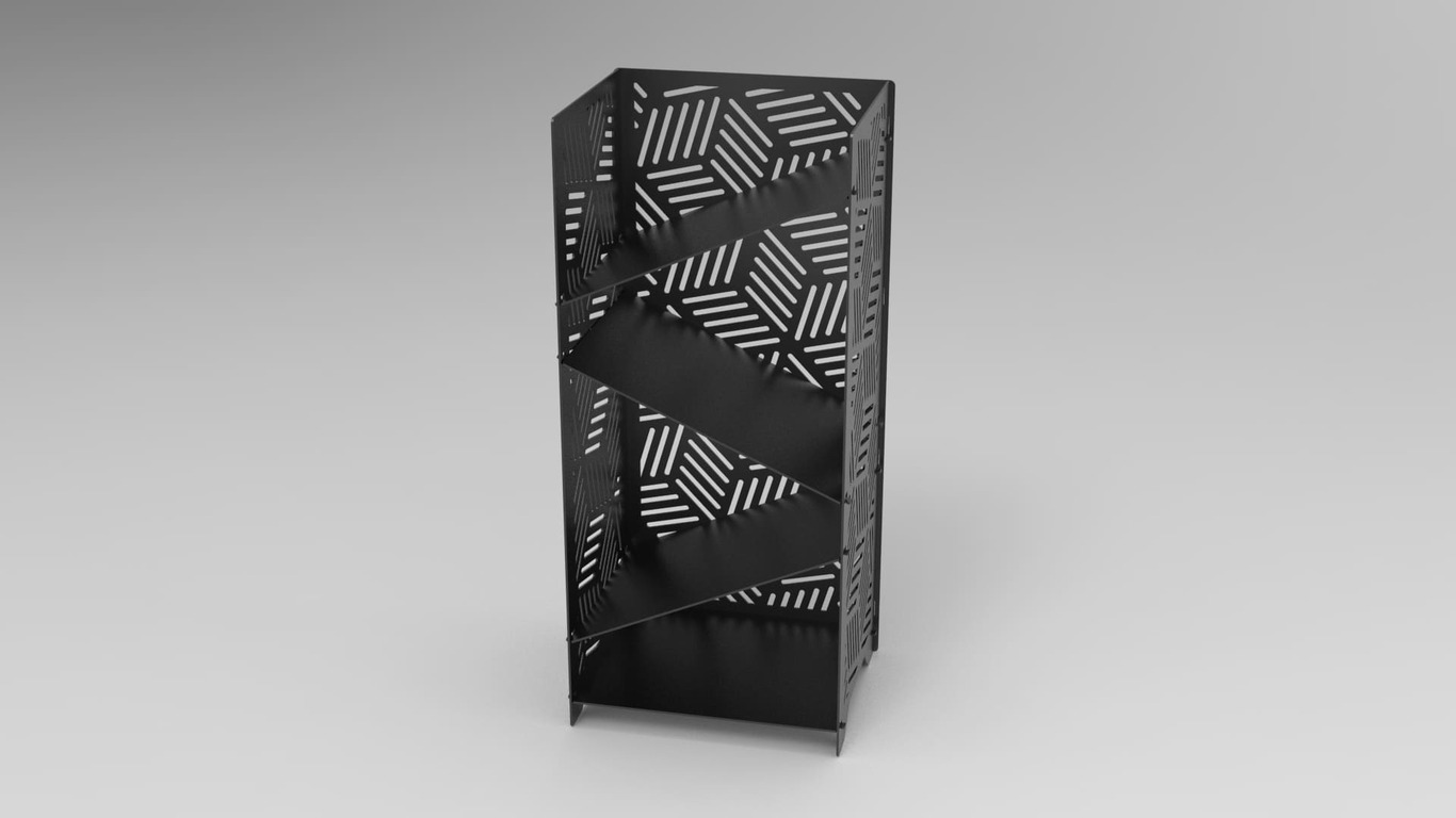 Stylish Firewood Rack. DXF files for laser, plasma cutting. Фото 9