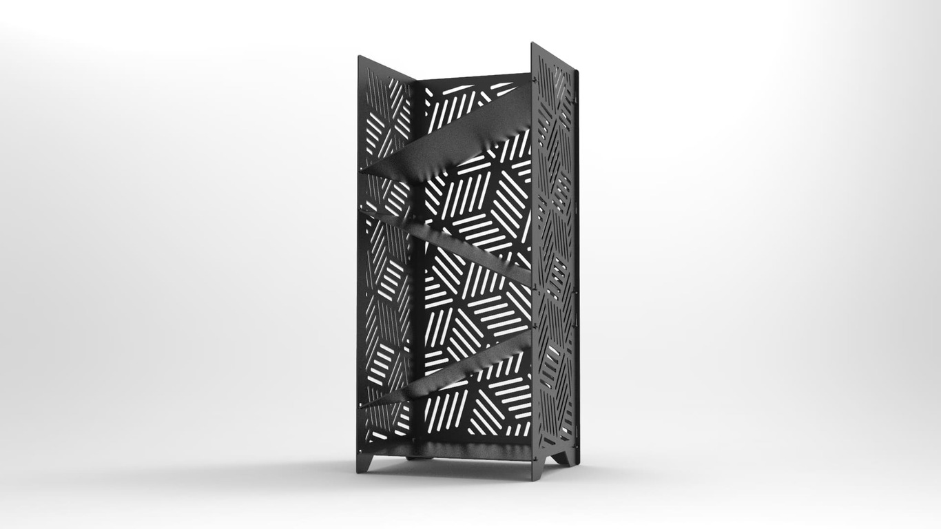 Stylish Firewood Rack. DXF files for laser, plasma cutting. Фото 11