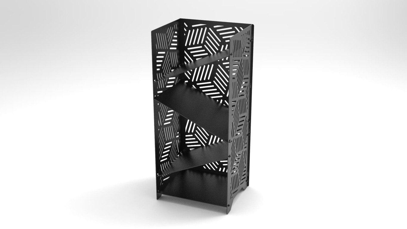 Stylish Firewood Rack. DXF files for laser, plasma cutting. Фото 10