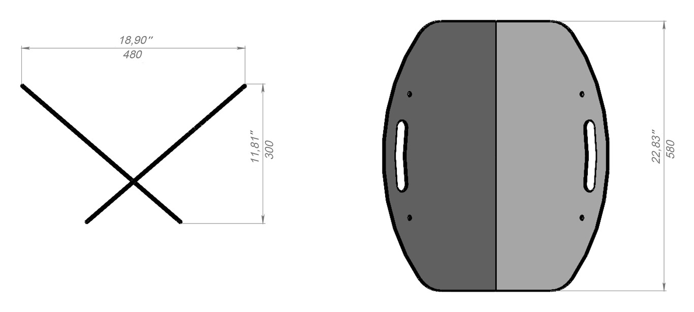 Slider Rounded Firewood Rack. DXF files for laser, plasma cutting. Фото 10