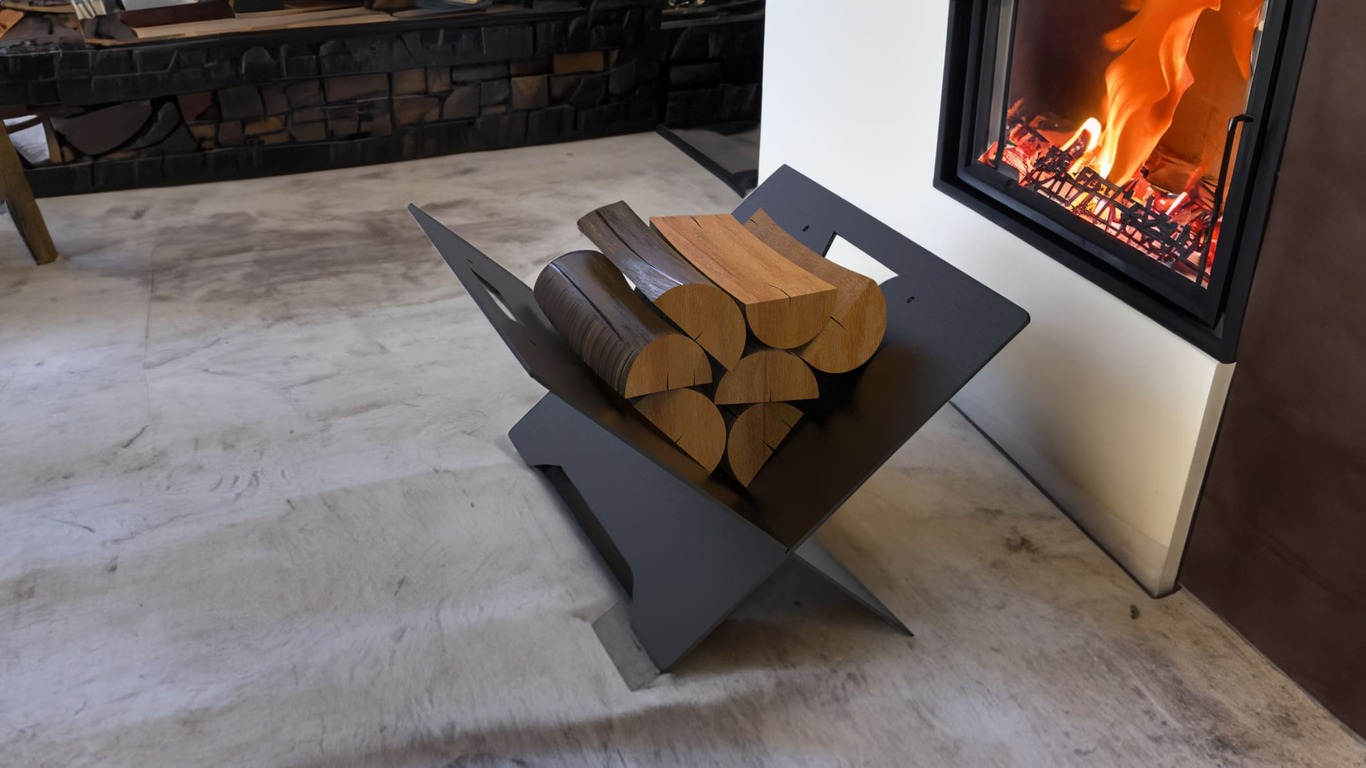 Slider Square Firewood Rack. DXF files for laser, plasma cutting