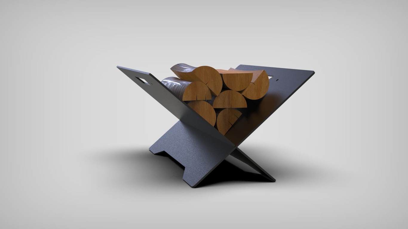 Slider Square Firewood Rack. DXF files for laser, plasma cutting. Фото 6