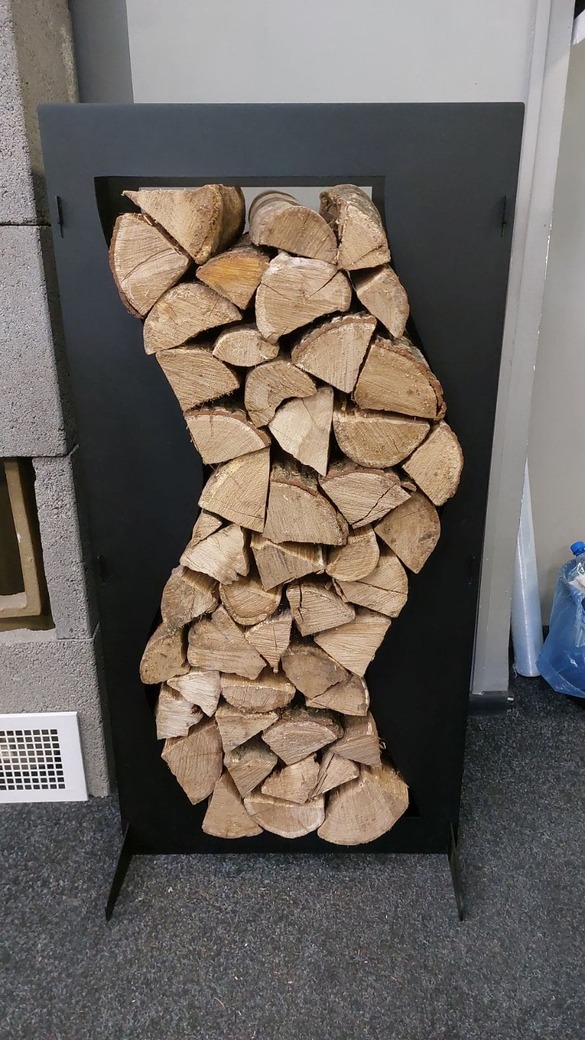 Wave 43" Firewood Rack. DXF files for laser, plasma cutting. Фото 9