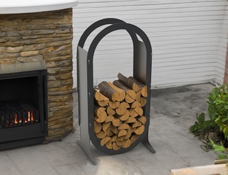 Ellipse 43" Firewood Rack. DXF files for laser, plasma cutting