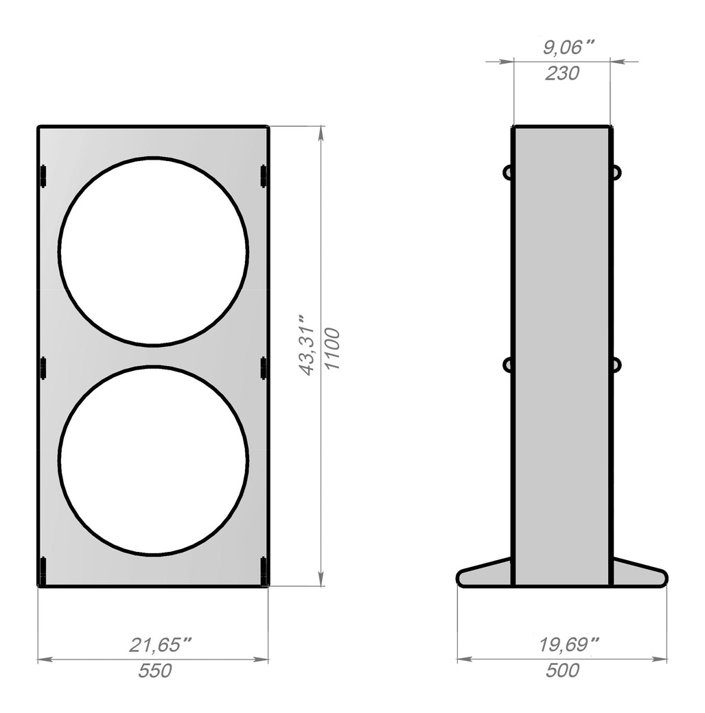 Firewood Rack 43" with Round Cutouts. DXF files for laser, plasma cutting. Фото 9