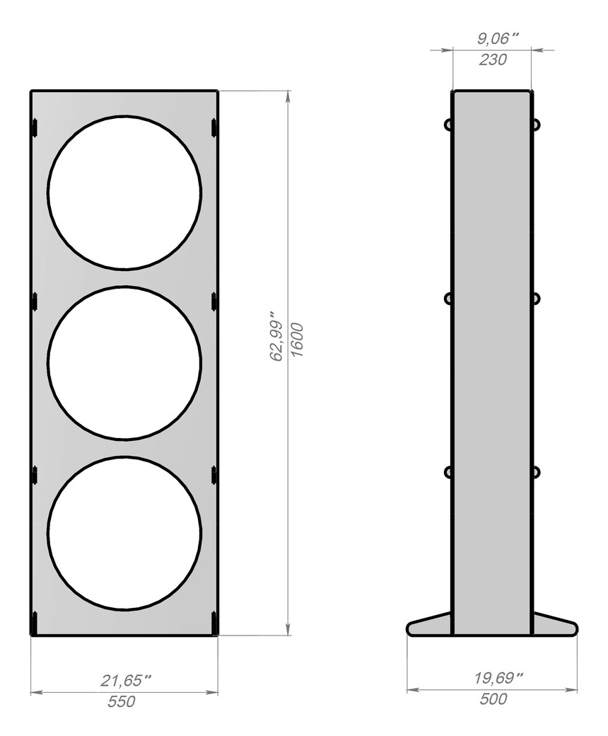 Firewood Rack 63" with Round Cutouts. DXF files for laser, plasma cutting. Фото 8