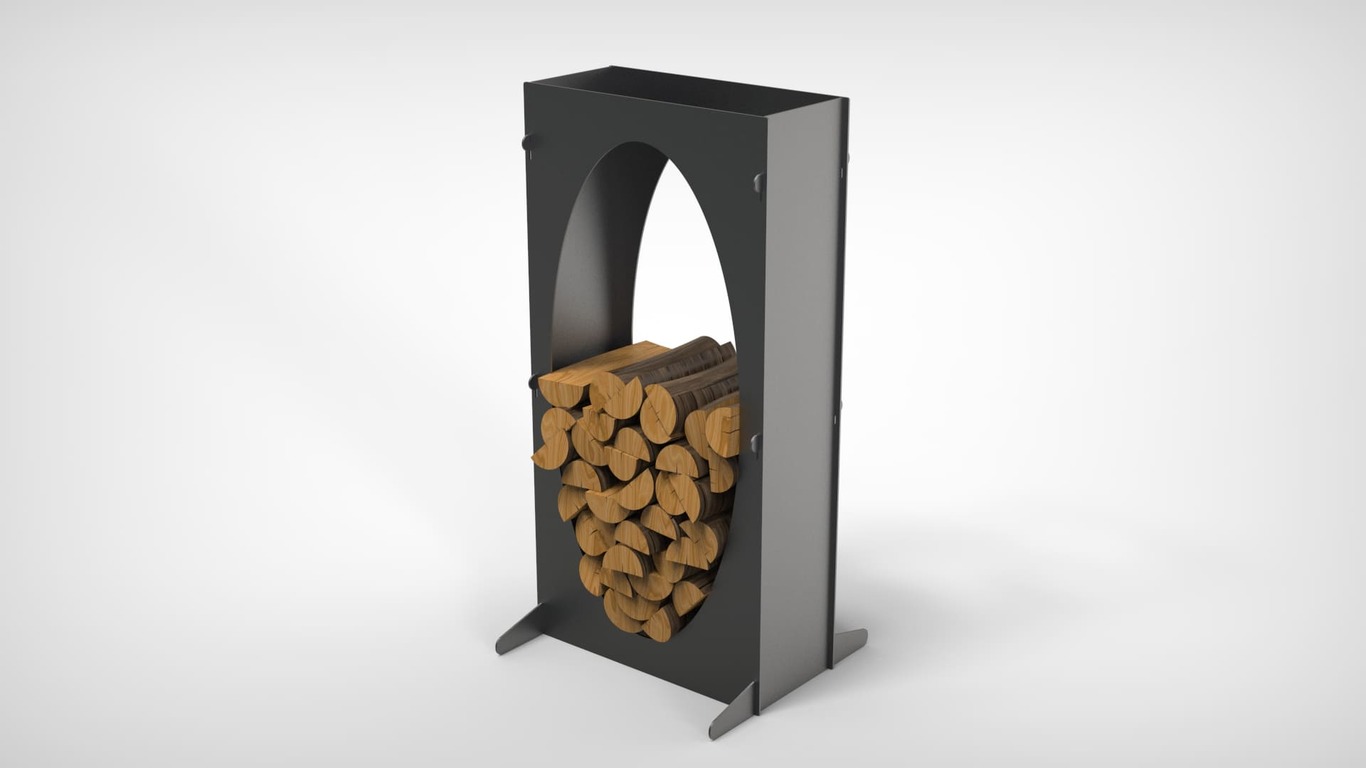 Oval 43" Firewood Rack. DXF files for laser, plasma cutting. Фото 4