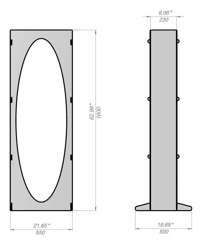 Oval 63" Firewood Rack. DXF files for laser, plasma cutting. Фото 9