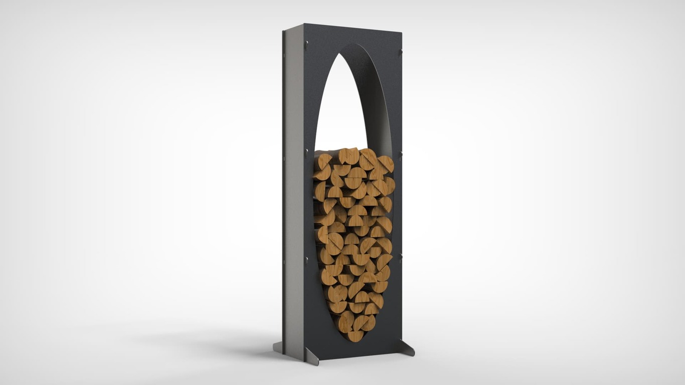 Oval 63" Firewood Rack. DXF files for laser, plasma cutting. Фото 6