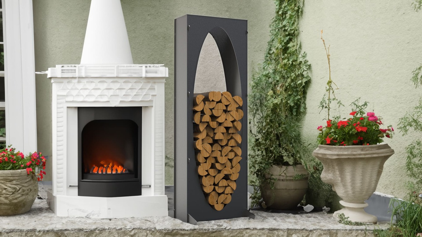 Oval 63" Firewood Rack. DXF files for laser, plasma cutting. Фото 2