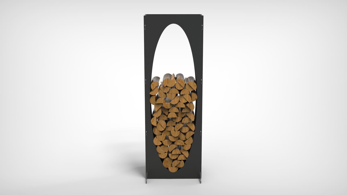 Oval 63" Firewood Rack. DXF files for laser, plasma cutting. Фото 3