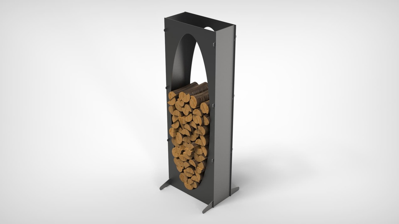 Oval 63" Firewood Rack. DXF files for laser, plasma cutting. Фото 4