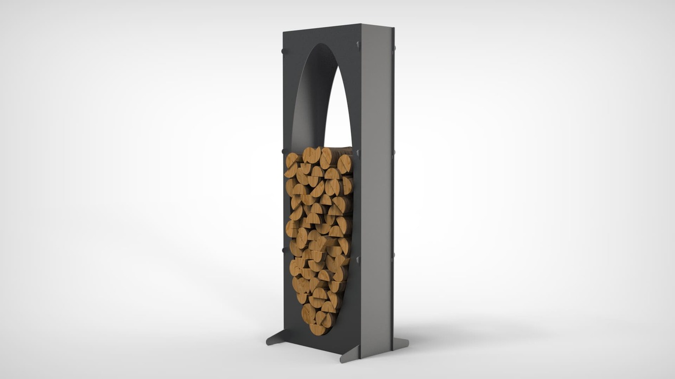 Oval 63" Firewood Rack. DXF files for laser, plasma cutting. Фото 5