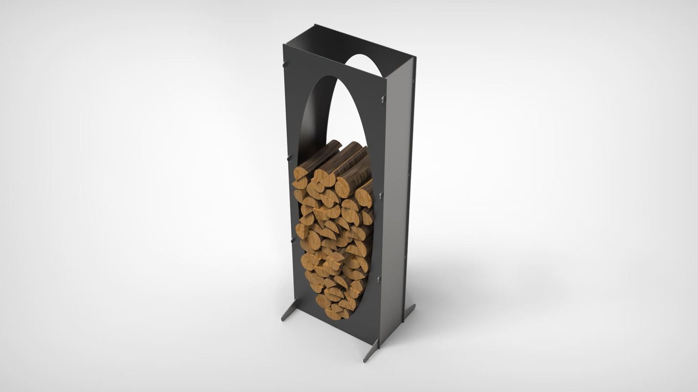 Oval 63" Firewood Rack. DXF files for laser, plasma cutting. Фото 8