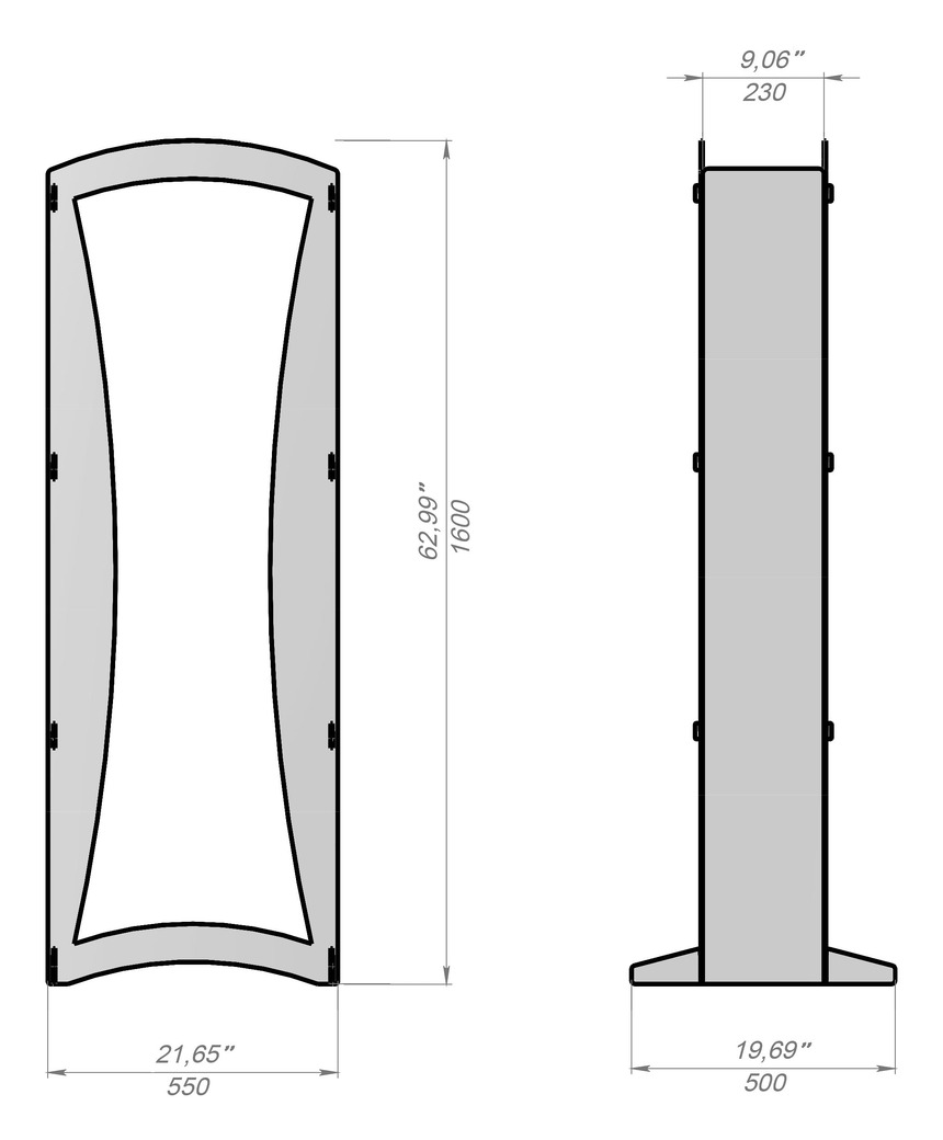 Contemporary 63" Firewood Rack. DXF files for laser, plasma cutting. Фото 9