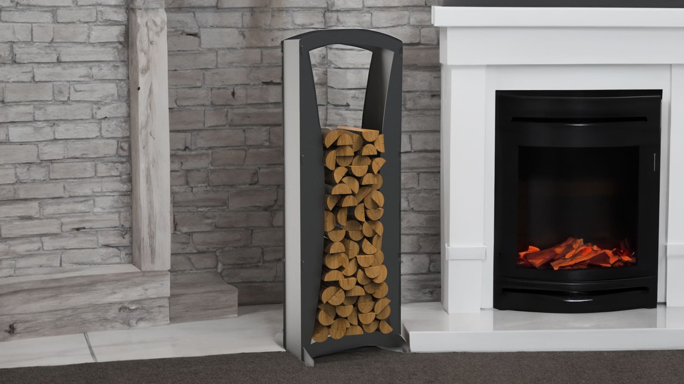 Contemporary 63" Firewood Rack. DXF files for laser, plasma cutting. Фото 2