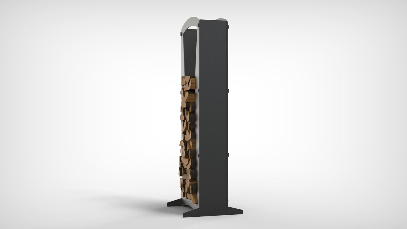 Contemporary 63" Firewood Rack. DXF files for laser, plasma cutting. Фото 7