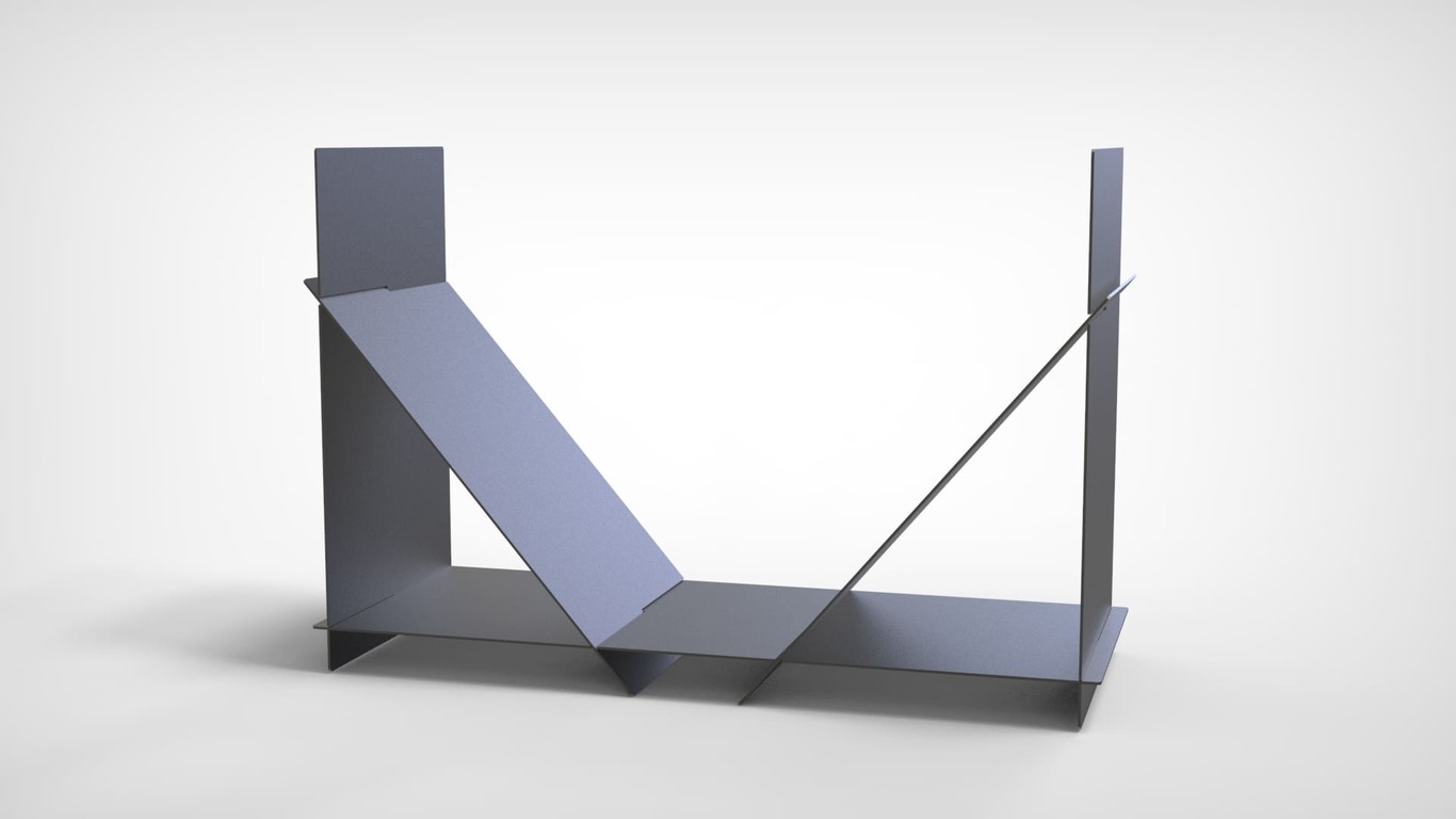 Simple Firewood Rack. DXF files for laser, plasma cutting. Фото 7