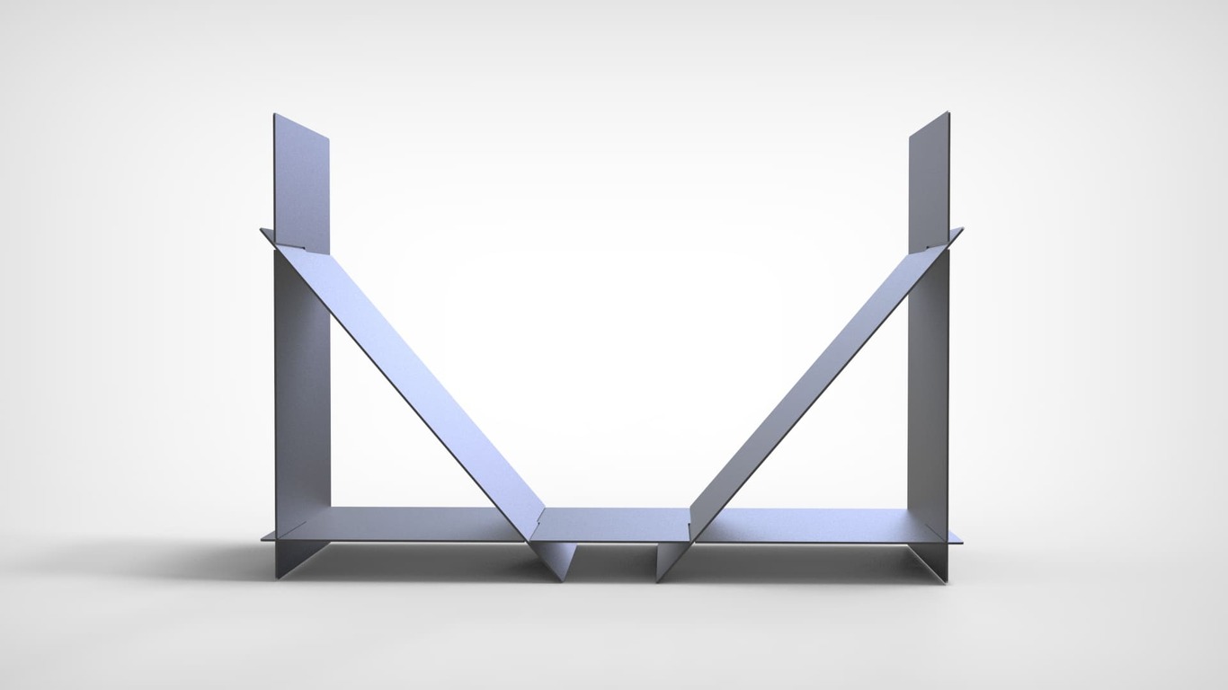 Simple Firewood Rack. DXF files for laser, plasma cutting. Фото 8
