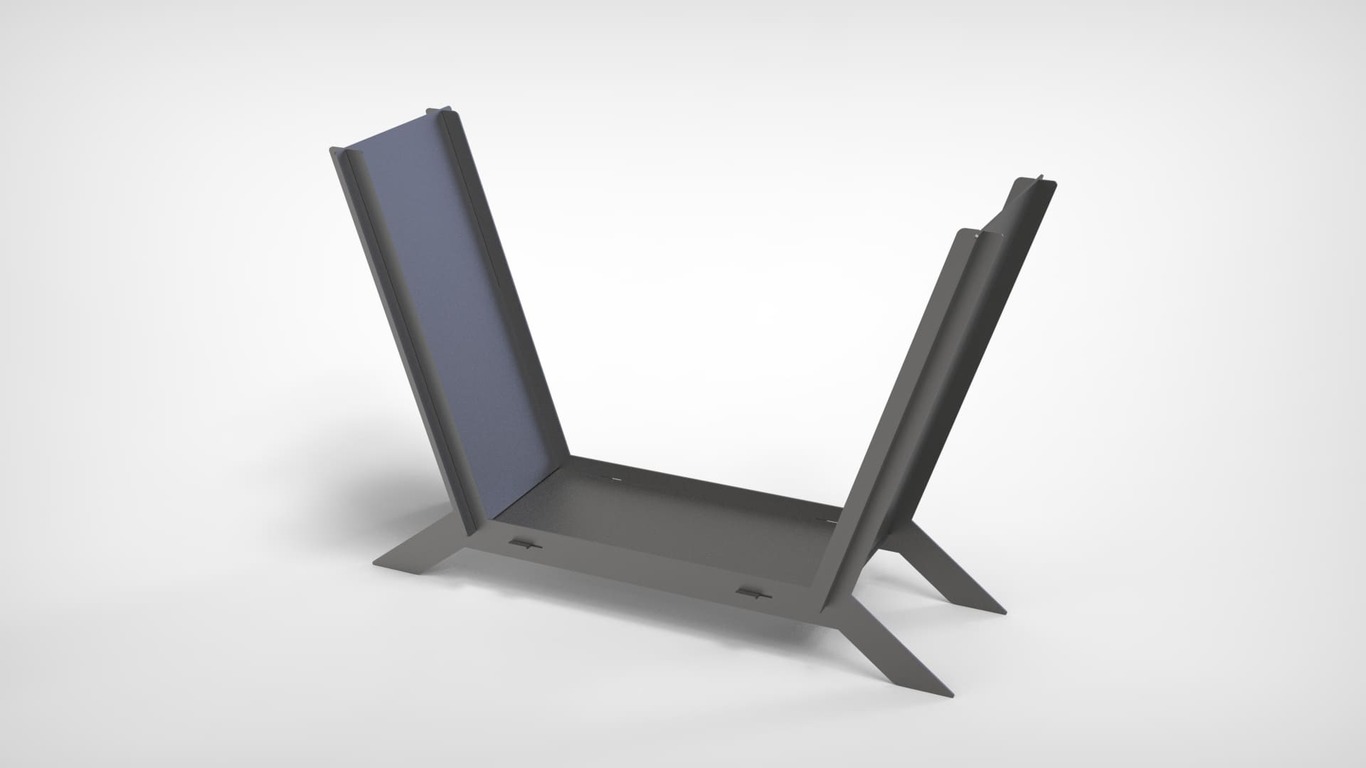 Minimalizm Firewood Rack V1. DXF files for laser, plasma cutting. Фото 7