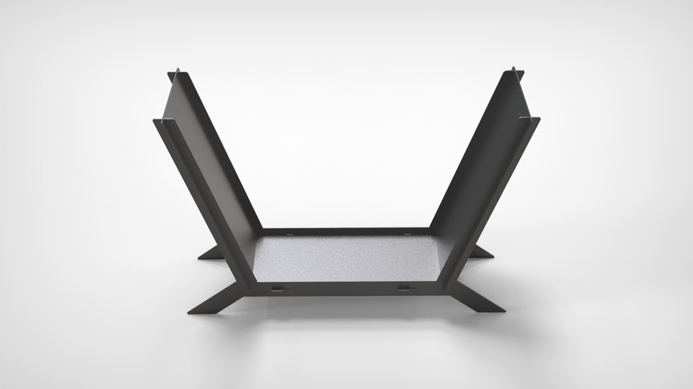 Minimalizm Firewood Rack V1. DXF files for laser, plasma cutting. Фото 8
