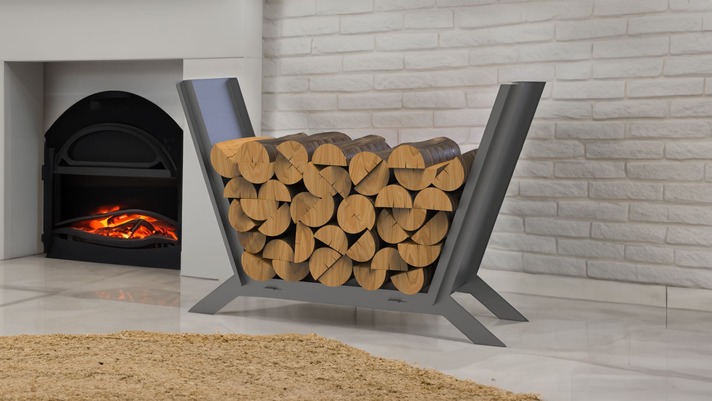 Minimalizm Firewood Rack V1. DXF files for laser, plasma cutting