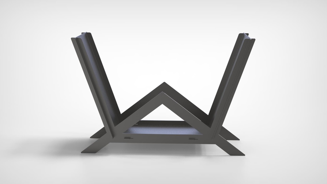 Minimalizm Firewood Rack V2. DXF files for laser, plasma cutting. Фото 8