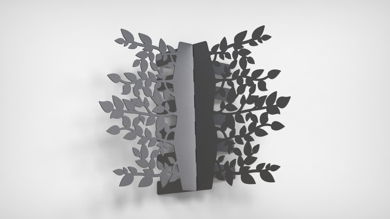 Leaves Firewood Rack. DXF files for laser, plasma cutting. Фото 10